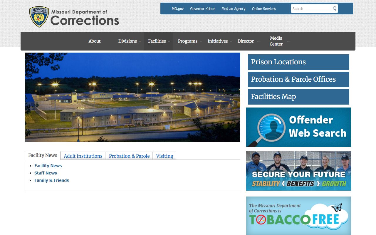 Polk County inmate and court records Missouri DOC search reference