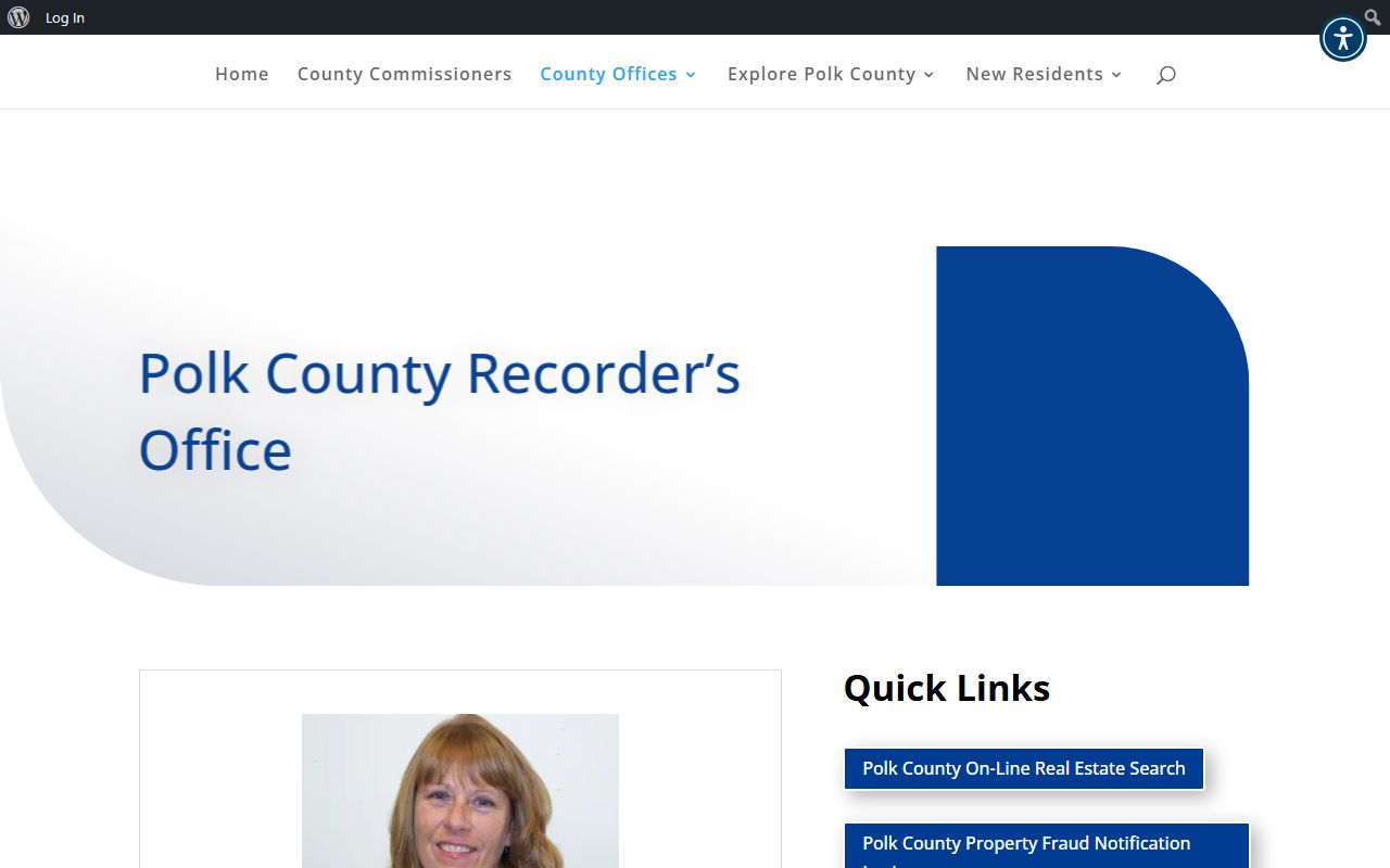 Polk County marriage records Recorder of Deeds marriage license page